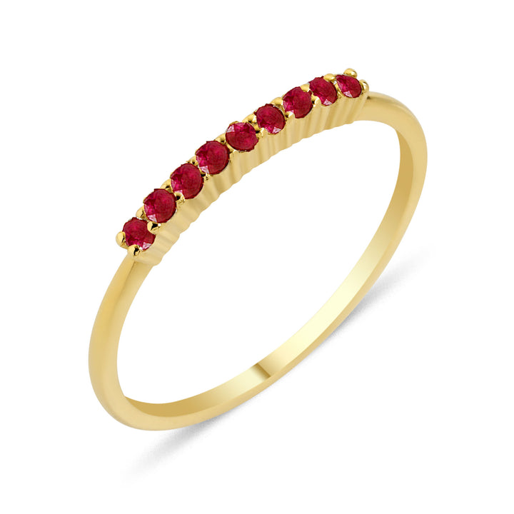 Seraph 18K Gold Ring w. Rubies