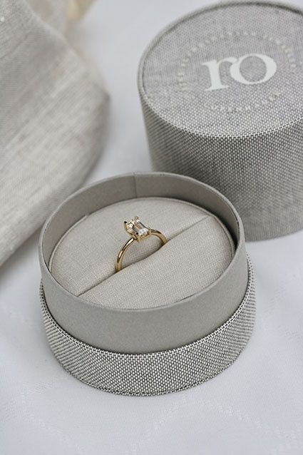 Nord 18K Whitegold Ring w. White Topaz
