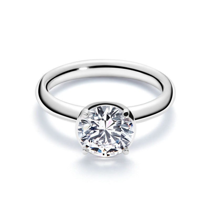 No 1 Solitaire 18K Hvidguld Ring m. Diamant