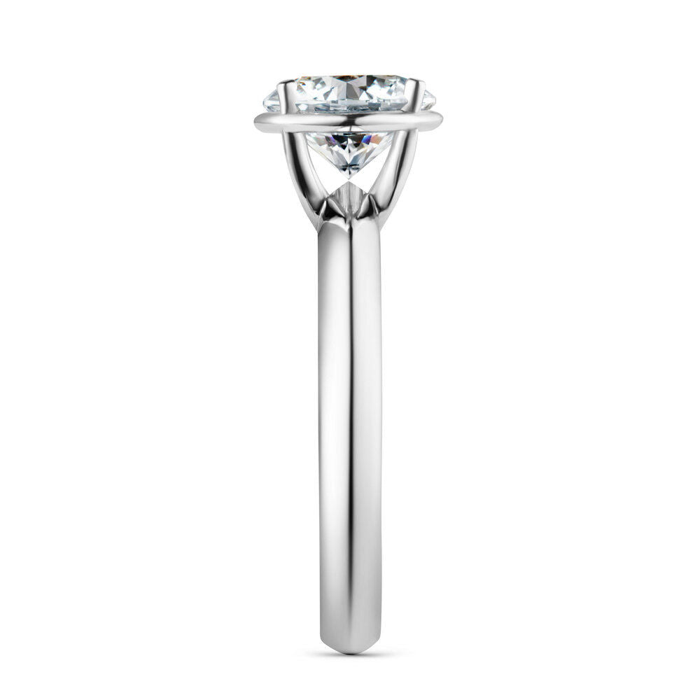 No 1 Solitaire 18K White Gold Ring w. Diamond