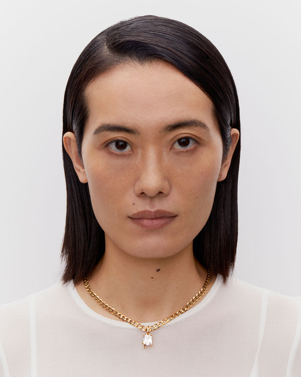 Roppongi Cider Gold Plated Necklace w. Zirconia