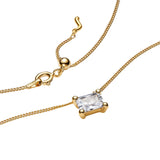 Roppongi Drop Gold Plated Necklace w. Zirconia