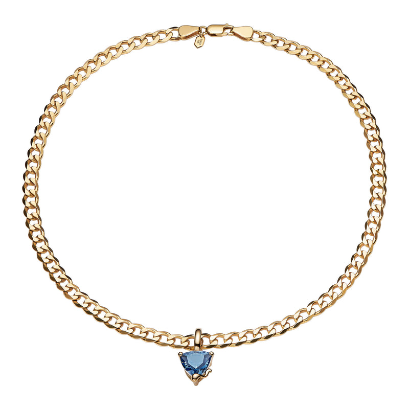 Roppongi Ramune Gold Plated Necklace w. Nanogem Stone