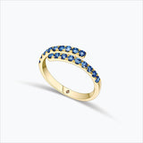 Initha 18K Gold Ring w. Blue Sapphire