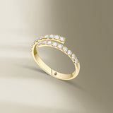 Initha 18K Guld Ring m. Diamanter