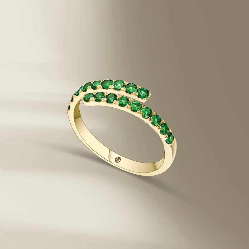 Initha 18K Gold Ring w. Tsavorite