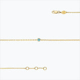 1 Stone 18K Gold Bracelet w. Aquamarine