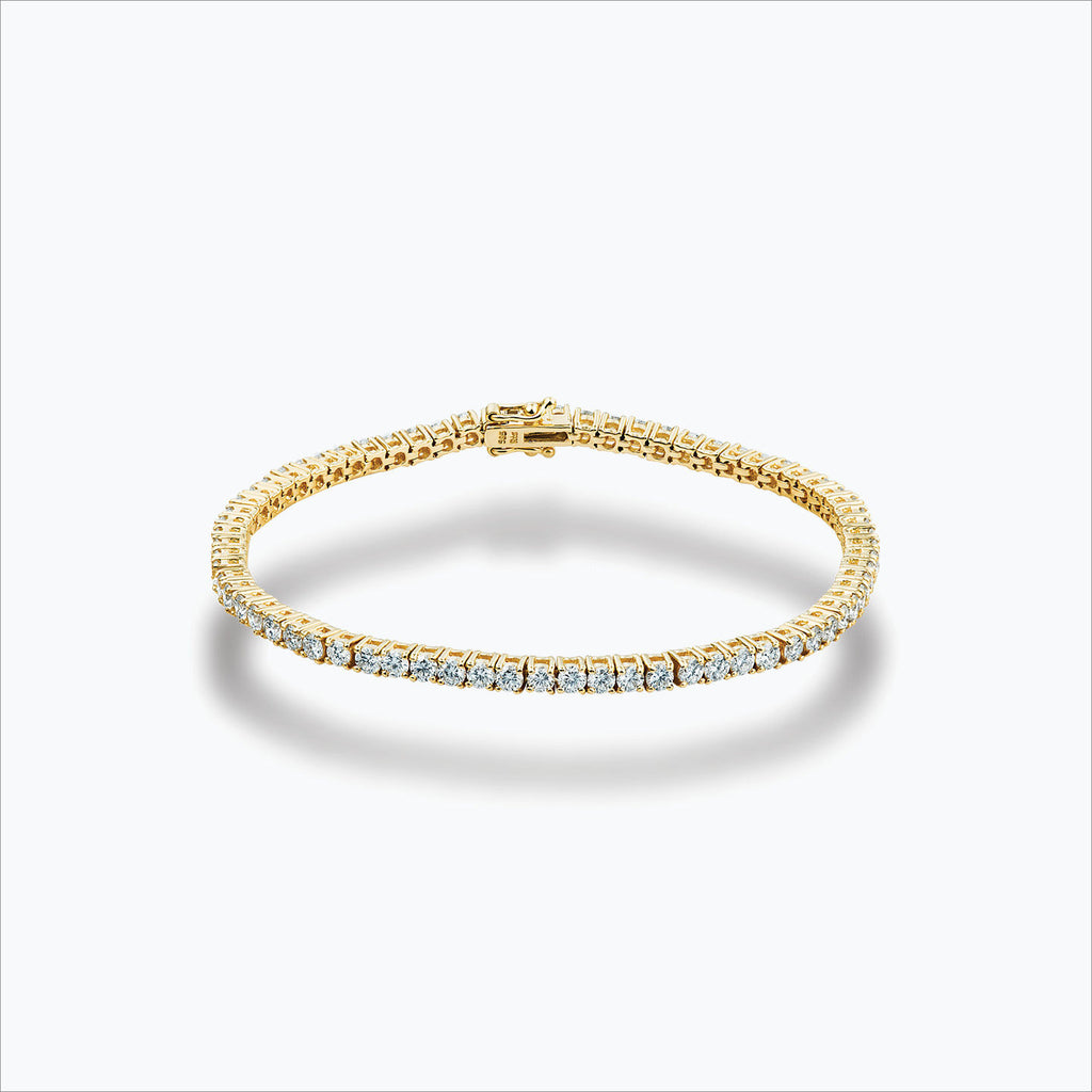 Tennis 18K Goldarmband w. Diamanten
