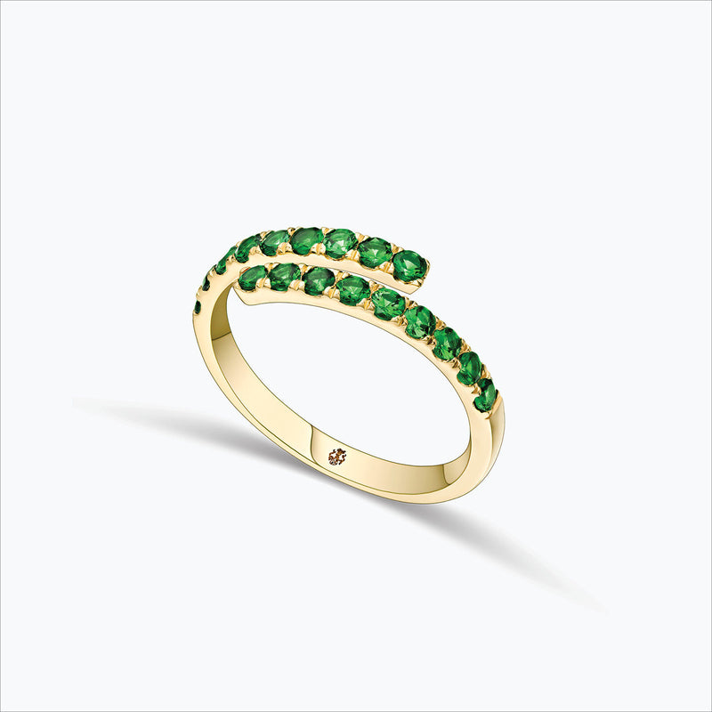 Initha 18K Gold Ring w. Tsavorite