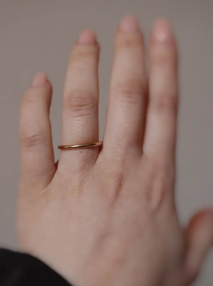 Round Goldie 1.5 mm 18K Gold, Whitegold or Rosegold Ring