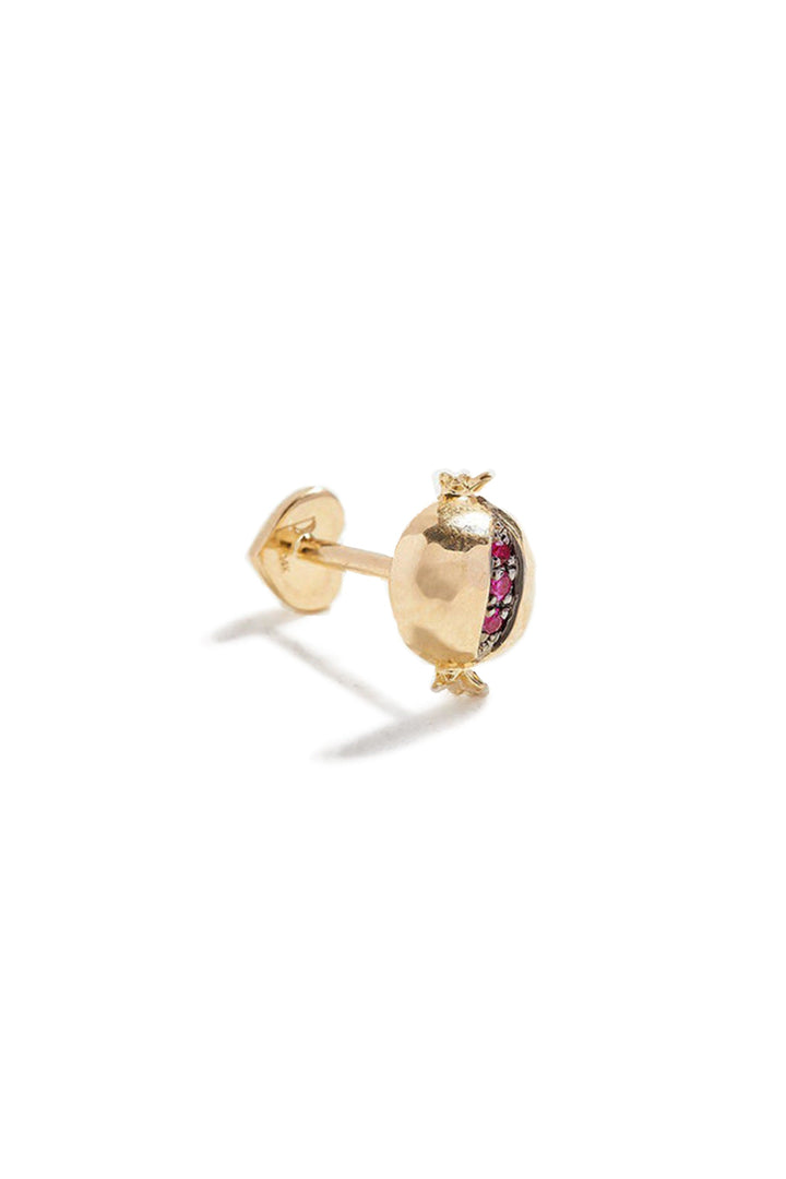 Ruby Hera Stud 14K Gold Stud w. Ruby