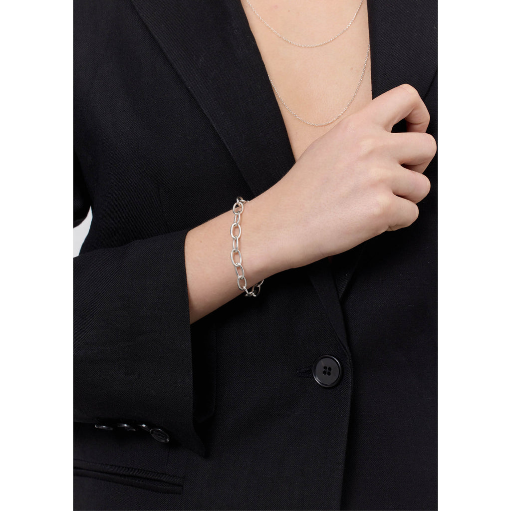 Chunky Link Silver Bracelet