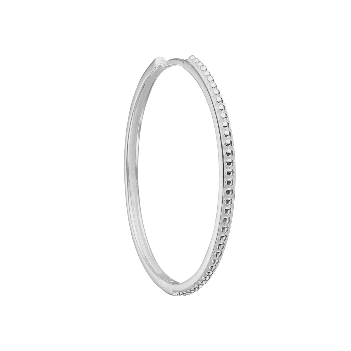 Byzantine large Silver Hoop