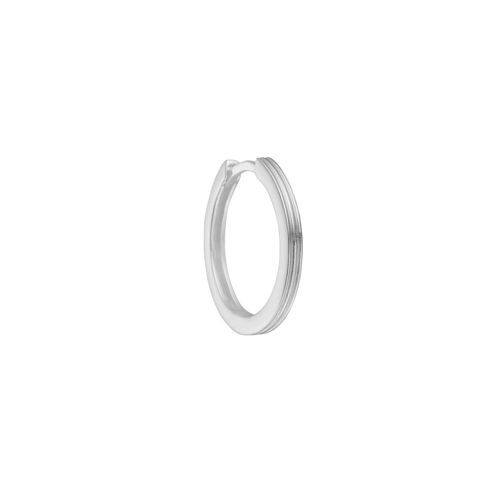 Unicorn medium Silver Hoop