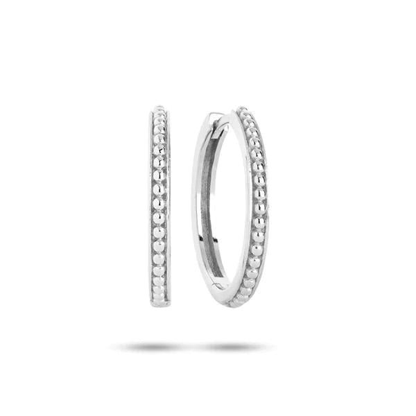 Byzantine medium Silver Hoop