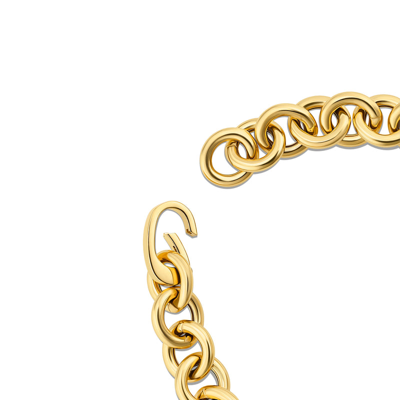 Carrara Chain Gold Plated Bracelet