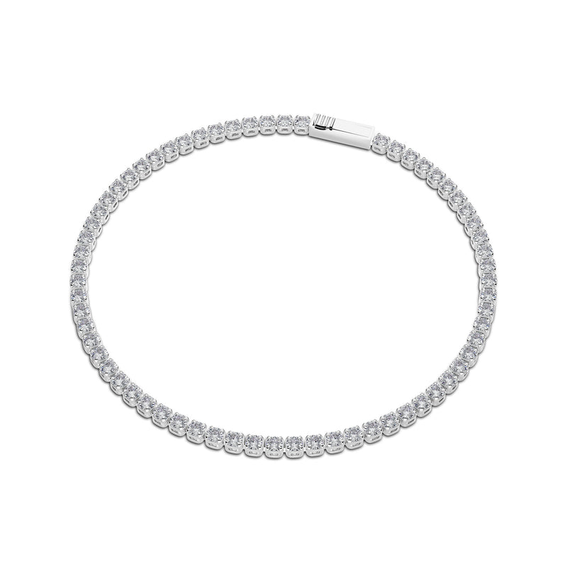 Diamante 14K Whitegold Tennis Bracelet w. Lab-Grown Diamonds