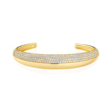 Fasano Gold Plated Bangle w. Zirconia