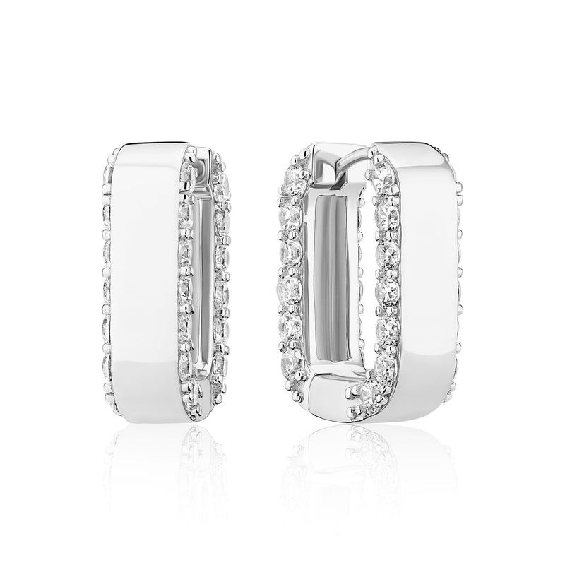 Maratea Piccolo Silver Earrings w. Zirconia