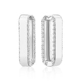 Maratea Grande Silver Earrings w. Zirconia