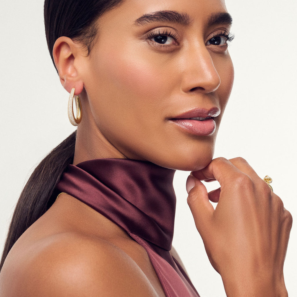 GOCCIA PICCOLO GLOGSPLATTE OHRRINGEN W. Zirkonia