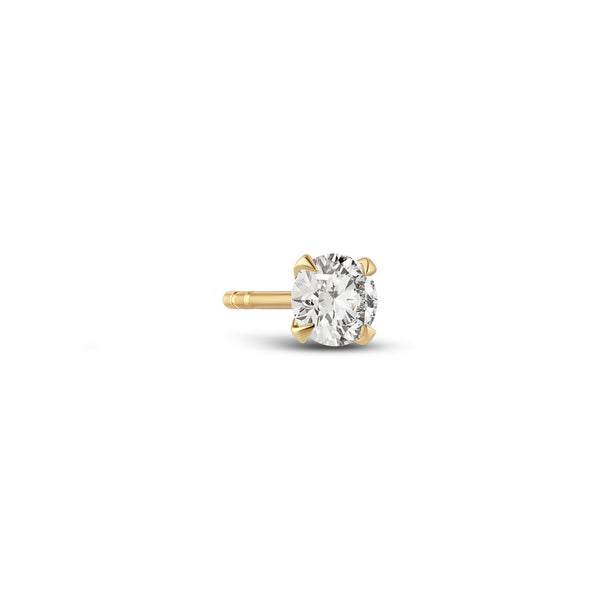 Venice Piccolo 14K Gold Stud w. Lab-Grown Diamond