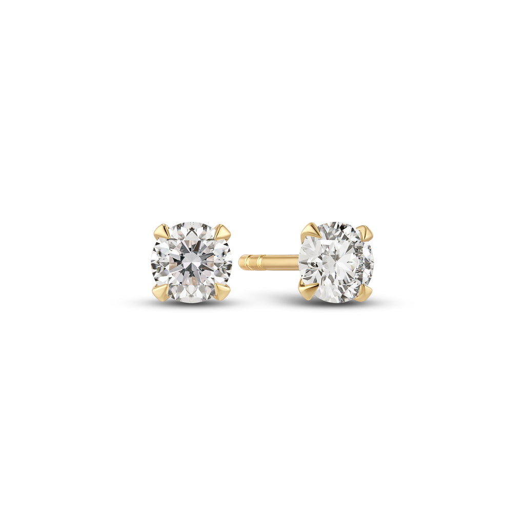 Venice Piccolo 14K Gold Stud w. Labor gewachsener Diamant