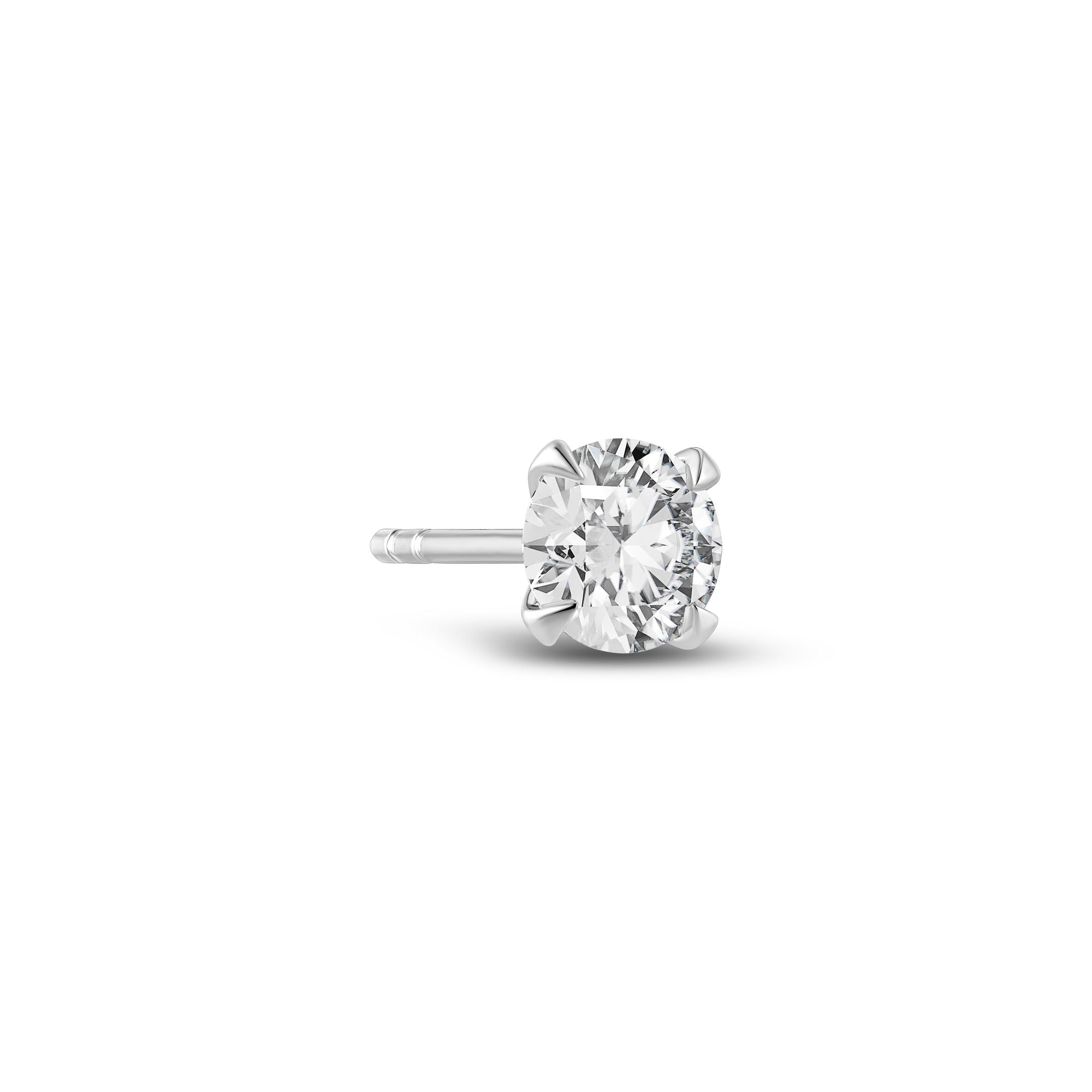 Venice Medio 14K Hvidguld Ørestik m. Lab-Grown Diamant