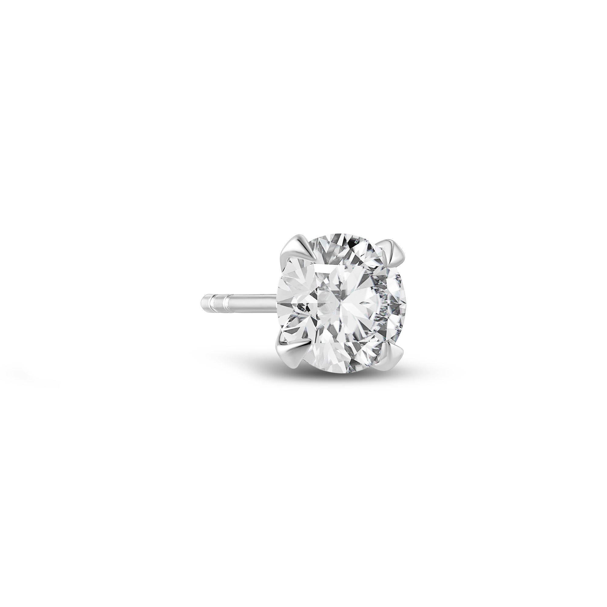 Venice Grande 14K Hvidguld Ørestik m. Lab-Grown Diamant