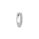 Alba Piccolo 14K Whitegold Huggie w. Lab-Grown Diamonds