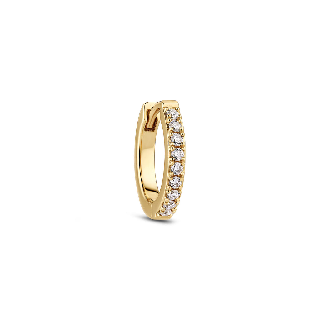 Alba Piccolo 14K Guld Huggie m. Lab-Grown Diamanter