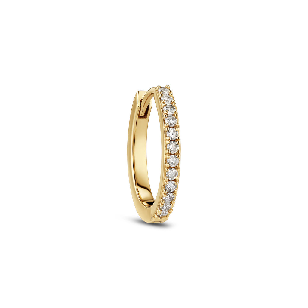 Alba Medio 14K Guld Hoop m. Lab-Grown Diamanter