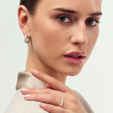 Fior 14K Whitegold Hoops w. Lab-Grown Diamonds