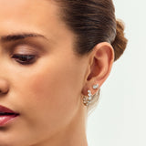 Ariccia 14K Whitegold Hoops w. Lab-Grown Diamonds