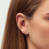 Rome 14K Whitegold Studs w. Lab-Grown Diamonds