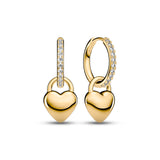 Julia Creolo Gold Plated Earrings w. Zirconia