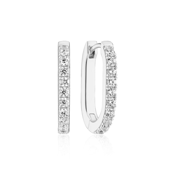 Capizzi Piccolo Silver Earrings w. Zirconia