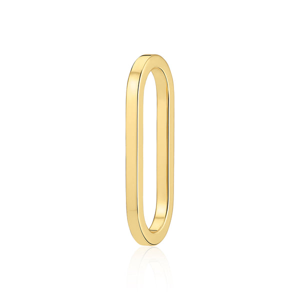 Capizzi Medio Pianura Link Gold Plated Earring-Pendant