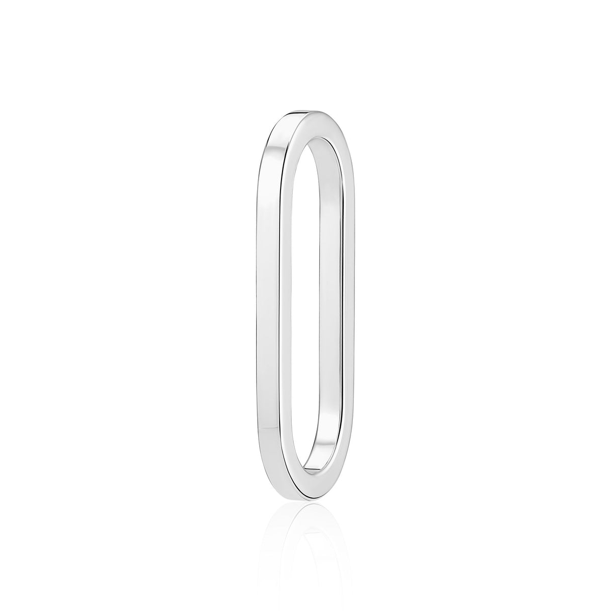 Capizzi-Medio Pianura Link Silver Ohrring-Pendant