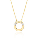 Maratea Gold Plated Necklace w. Zirconia