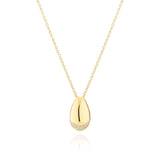 Goccia Gold Plated Necklace w. Zirconia