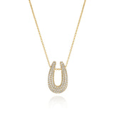 Goccia Parvus Gold Plated Necklace w. Zirconia