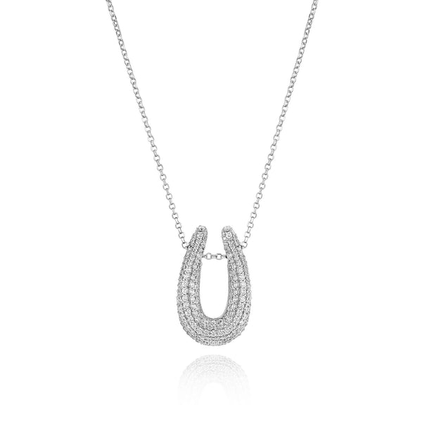 Goccia Parvus Silver Necklace w. Zirconia