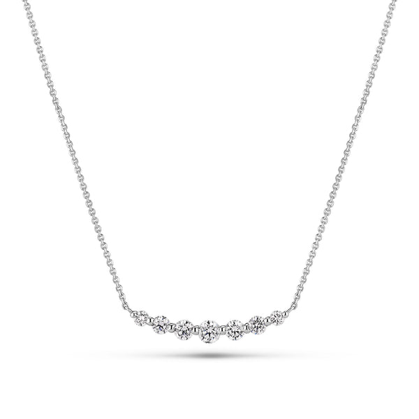 Tiara Grande 14K Whitegold Necklace w. Lab-Grown Diamonds