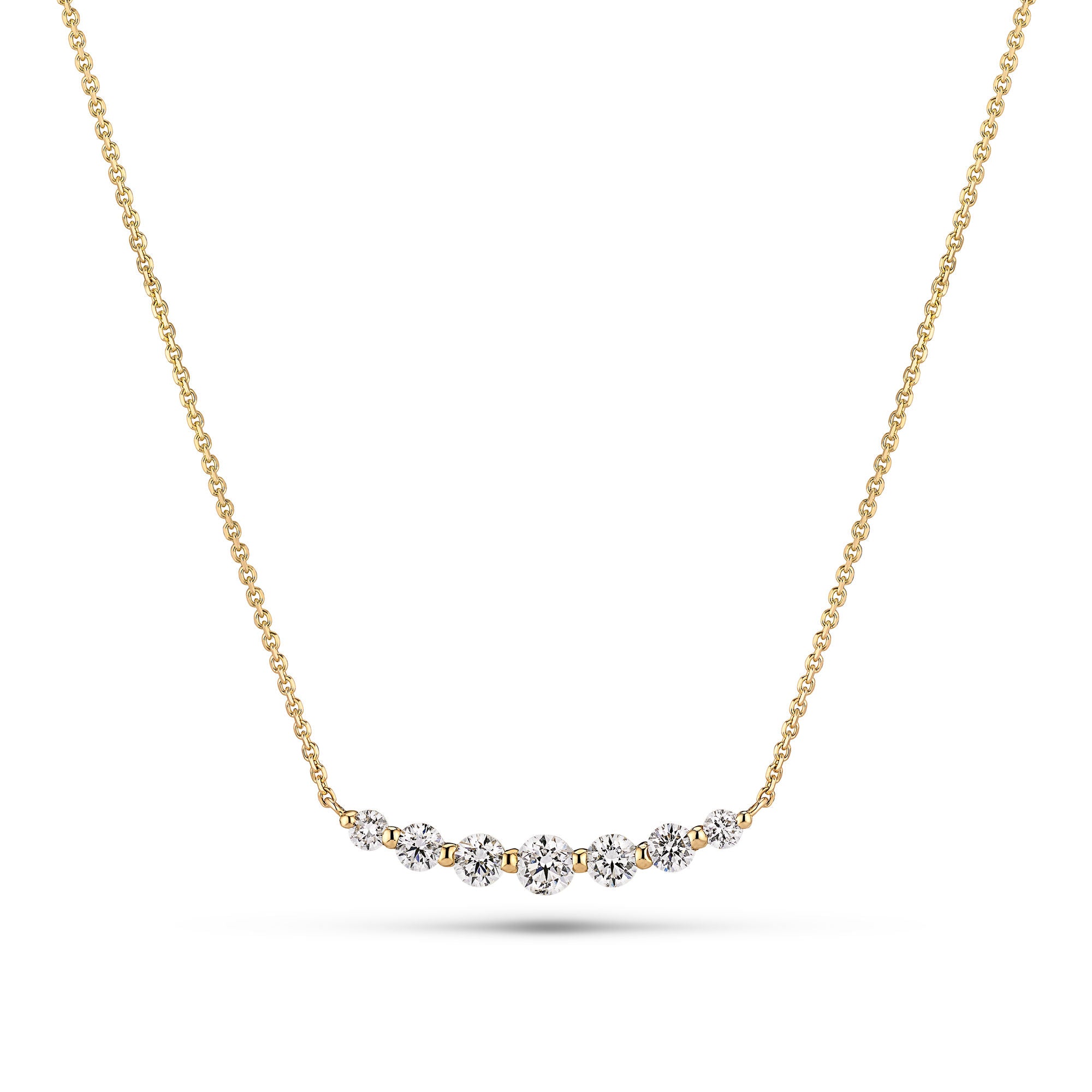 Tiara Grande 14K Guld Halskæde m. Lab-Grown Diamanter