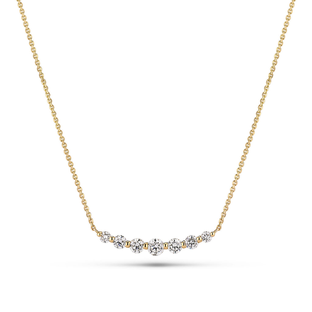 Tiara Grande 14K Guld Halskæde m. Lab-Grown Diamanter