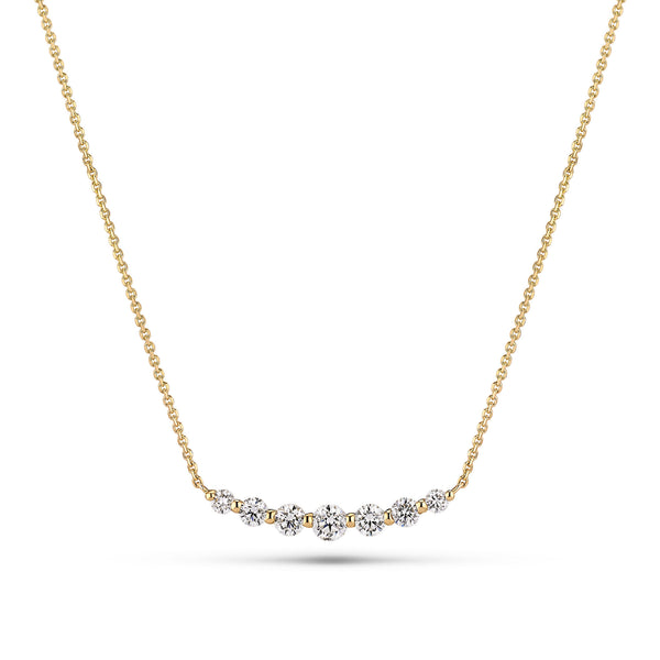 Tiara Grande 14K Gold Necklace w. Lab-Grown Diamonds