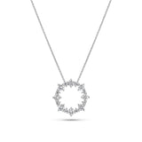 Brina 14K Hvidguld Halskæde m. Lab-Grown Diamanter