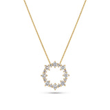 Brina 14K Gold Necklace w. Lab-Grown Diamonds