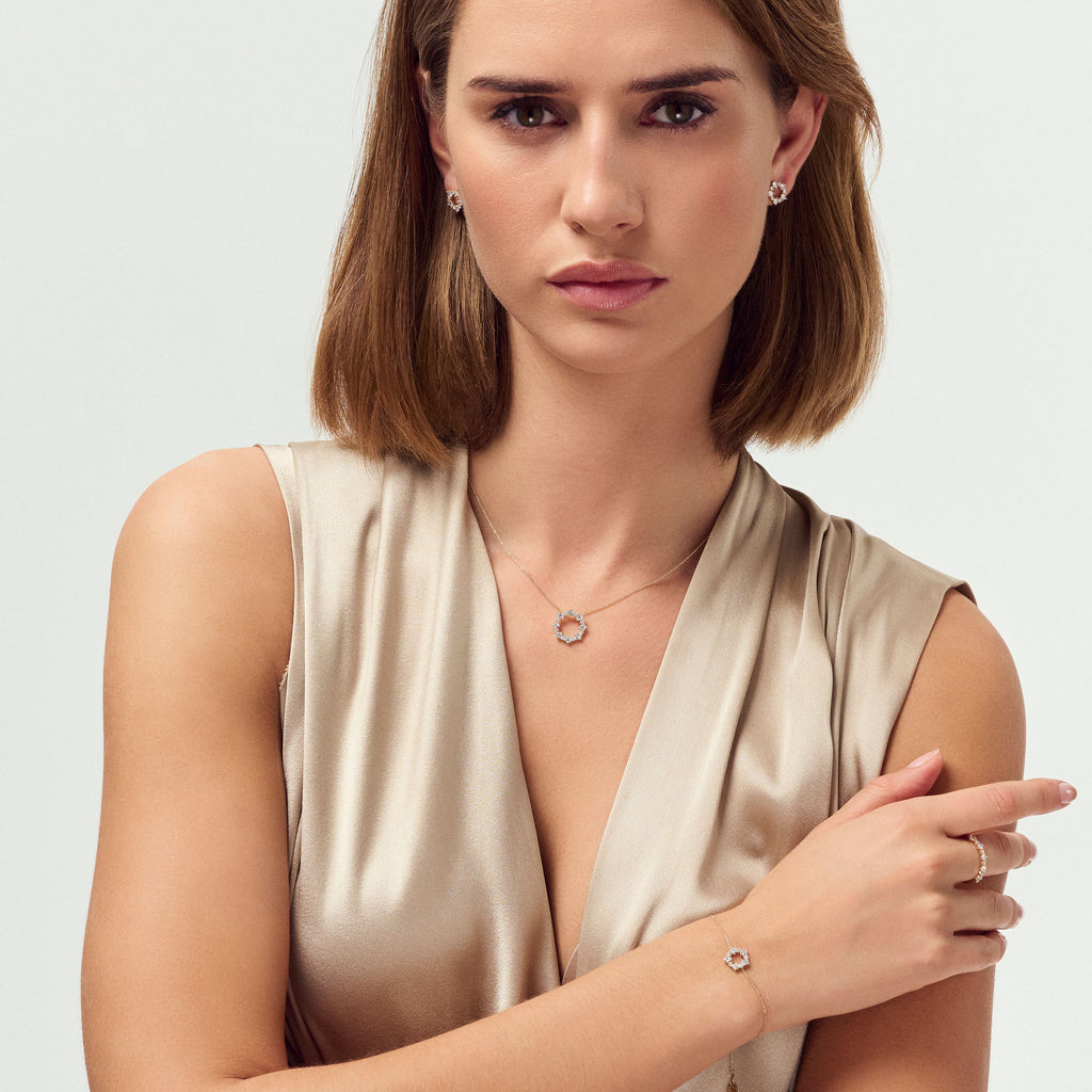 Brina 14K Guld Halskæde m. Lab-Grown Diamanter